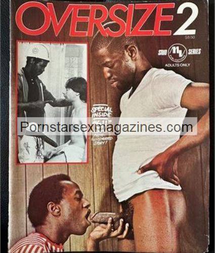 vintage gay magazine oversize 2 black males