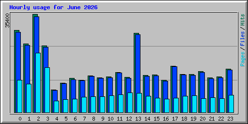 Hourly usage for June 2026