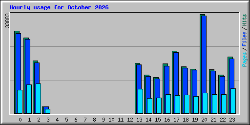 Hourly usage for October 2026